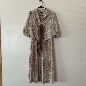 VINTAGE breli originals scarf front grandma dress